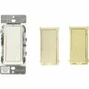 Leviton DSL06-1LZ Decora Rocker Slide Dimmer, Use w/ LED-CFL-INC Lamps, 120V, White-Ivory-Lt. Almond -Switches, Receptacles & Sensors Sales 32248480
