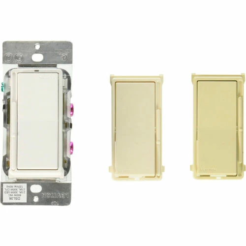 Leviton DS710-10Z Decora Rocker Slide Dimmer, Use w/ LED/Mark 7 Dim Fixtures, 0-10V, WH-IV-LT Almond 3 Leviton DS710-10Z Decora Rocker Slide Dimmer, Use w/ LED/Mark 7 Dim Fixtures, 0-10V, WH-IV-LT Almond
