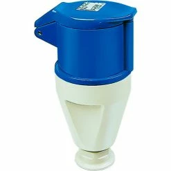 F. Walther Electric Walther Electric 331306, Female Connector, 30/32A, 3P, 230/250Vac, 6 Hr, IP44, With Cable Gland