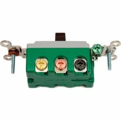 Bryant 3025BRN Toggle Switch, Double Pole, Double Throw, 30A, 120/277V AC, Brown -Switches, Receptacles & Sensors Sales B211352 02