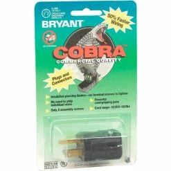 Bryant 5966VBK Valise Straight Blade Plug, 15A, 125V, Black -Switches, Receptacles & Sensors Sales B214849 04