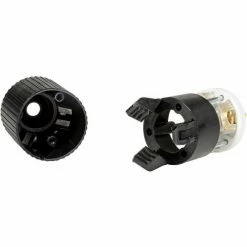Bryant BRY5266NP TECHSPEC® Straight Blade Plug, 15A, 125V, Black/White -Switches, Receptacles & Sensors Sales B215074 03