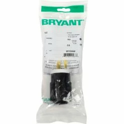 Bryant BRY5266NP TECHSPEC® Straight Blade Plug, 15A, 125V, Black/White -Switches, Receptacles & Sensors Sales B215074 04