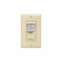 Lithonia Lighting Lithonia WSX PDT 2P IV Wall Switch Decorator Sensor - Dual Technology (Pdt), 2-Pole: Ivory
