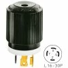 Bryant 71630NP TECHSPEC® Plug, L16-30, 30A, 3ph 480V AC, Black/White -Switches, Receptacles & Sensors Sales BRA 71630NP