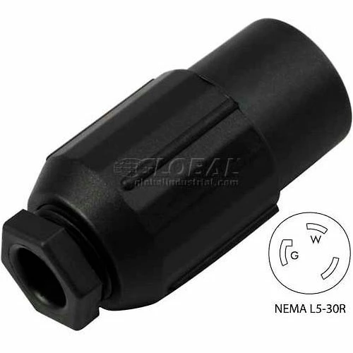 Conntek 60411, 30-Amp Locking Assembly Connector with NEMA L5-30R Female End, 2 Pole- 3 Wire 4 Conntek 60411, 30-Amp Locking Assembly Connector with NEMA L5-30R Female End, 2 Pole- 3 Wire - Image 2