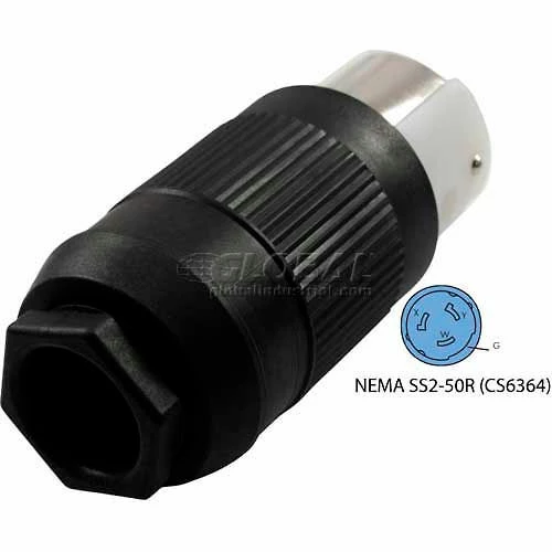 Conntek CS6364, 50-Amp CA-Standard Connector with NEMA CS6364 Female End, 3 Pole- 4 Wire 4 Conntek CS6364, 50-Amp CA-Standard Connector with NEMA CS6364 Female End, 3 Pole- 4 Wire - Image 2