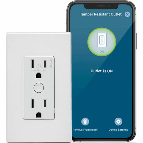 Leviton Tamper-Resistant Outlet with Wi-Fi Technology - Works with Alexa, Google Assistant IFTTT 3 Leviton Tamper-Resistant Outlet with Wi-Fi Technology - Works with Alexa, Google Assistant IFTTT