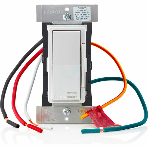 Leviton Decora Smart Wi-Fi 1000W Dimmer Works w/ Amazon Alexa, Google Assistant No Hub Required 4 Leviton Decora Smart Wi-Fi 1000W Dimmer Works w/ Amazon Alexa, Google Assistant No Hub Required - Image 2