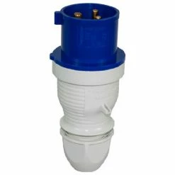 F. Walther Electric Walther Electric 230306, Male Plug, 30/32A, 3P, 230/250Vac, 6 Hr, IP44, With Cable Sleeve