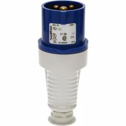 F. Walther Electric Walther Electric 211306, Male Plug, 16/20A, 3P, 230/250Vac, 6 Hr, IP44, With Cable Gland -Switches, Receptacles & Sensors Sales FWA B2112786