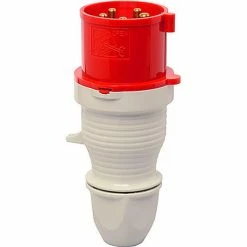 F. Walther Electric Walther Electric 210, Male Plug, 16/20A, 5P, 400Vac, 6 Hr, IP44, With Dome Connector Back Shell -Switches, Receptacles & Sensors Sales FWA B2112788