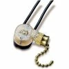 Gardner Bender GSW-32 Brass Pull Switch, SPST 6a 125 Vac, O/F -Switches, Receptacles & Sensors Sales GDR GSW 32