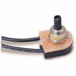 Gardner Bender GSW-69 Black Plastic Rot, SPST, 6a 125vac, O/F