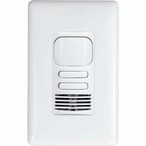 Hubbell Control Solutions Hubbell LightHawk PIR/Ultrasonic 2-Button Wall Switch Occupancy Sensor, Neutral, Dual Relay, White 3 Hubbell Control Solutions Hubbell LightHawk PIR/Ultrasonic 2-Button Wall Switch Occupancy Sensor, Neutral, Dual Relay, White