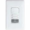 Hubbell Control Solutions Hubbell LightHawk PIR/Ultrasonic 2-Button Wall Switch Occupancy Sensor, Dual Relay, White -Switches, Receptacles & Sensors Sales HUI LHDCMTD2 WH