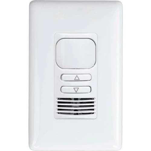 Hubbell Control Solutions Hubbell LightHawk PIR/Ultrasonic Dimming 2-Button Wall Switch Occupancy Sensor, Single Relay, White 3 Hubbell Control Solutions Hubbell LightHawk PIR/Ultrasonic Dimming 2-Button Wall Switch Occupancy Sensor, Single Relay, White