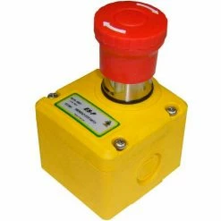 IDEM 230002 ES-P E-Stop Switch Knockout, 1/2NPT, 3NC, M20, Die Cast