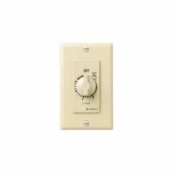 Intermatic FD12HH 12 Hour 125-277V SPST Decorator Series Timer w/Hold For Continuous Duty, Ivory