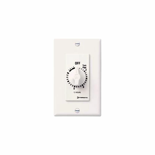 Intermatic FD12HHW 12 Hour 125-277V SPST Decorator Series Timer w/Hold For Continuous Duty, White 3 Intermatic FD12HHW 12 Hour 125-277V SPST Decorator Series Timer w/Hold For Continuous Duty, White