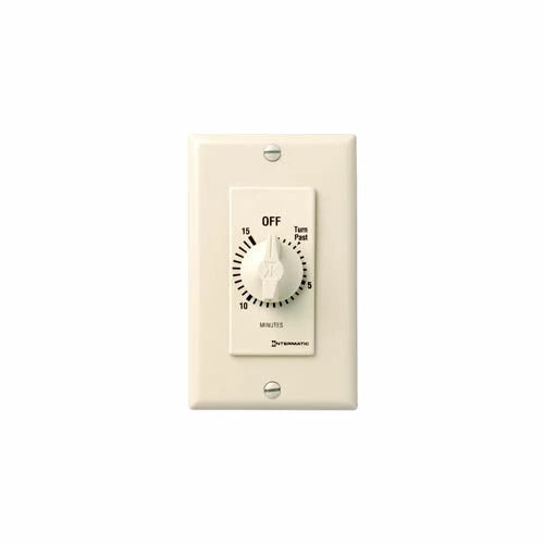 Intermatic FD15MAC 15 Minute 125-277V SPST Decorator Series Spring Wound Timer, Almond 3 Intermatic FD15MAC 15 Minute 125-277V SPST Decorator Series Spring Wound Timer, Almond