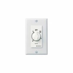 Intermatic FD15MHW 15 Minute 125-277V SPST Decorator Series Timer w/Hold For Continuous Duty, White