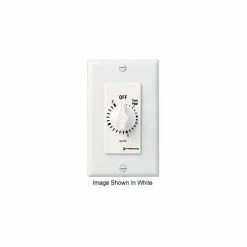 Intermatic FD2H 2 Hour 125-277V SPST Decorator Series Spring Wound Timer, Ivory