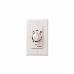 Intermatic FD30MWC 30 Minute 125-277V SPST Decorator Series Spring Wound Timer, White