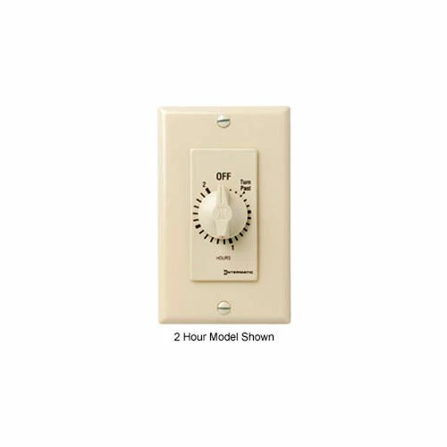 Intermatic FD36H 6 Hour 125-277V SPDT Decorator Series Spring Wound Timer, Ivory 3 Intermatic FD36H 6 Hour 125-277V SPDT Decorator Series Spring Wound Timer, Ivory