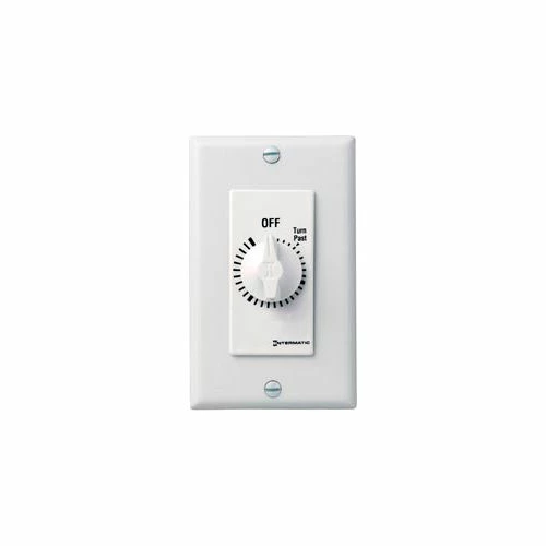 Intermatic FD430MW 30 Minute 125-277V DPST Decorator Series Spring Wound Timer, White 3 Intermatic FD430MW 30 Minute 125-277V DPST Decorator Series Spring Wound Timer, White