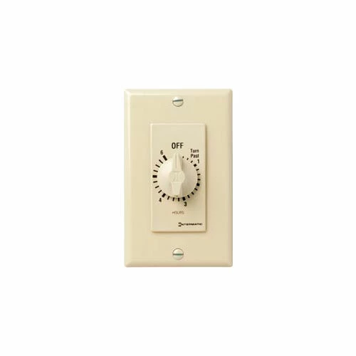 Intermatic FD6H 6 Hour 125-277V SPST Decorator Series Spring Wound Timer, Ivory 3 Intermatic FD6H 6 Hour 125-277V SPST Decorator Series Spring Wound Timer, Ivory