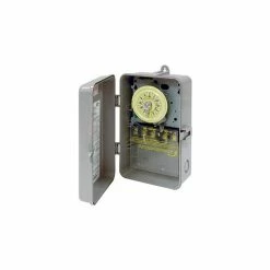 Intermatic T102P NEMA 3R - 24 Hour Dial Mechanical Time Switch, Plastic Case, 208-277V, SPST