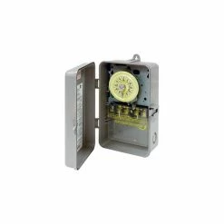 Intermatic T103P NEMA 3R - 24 Hour Dial Mechanical Time Switch, Plastic Case, 125V, DPST