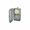 Intermatic T104R NEMA 3R-24 Hour Dial Time Switch In Metal Enclosure, 208-277V, DPST, Gray Case -Switches, Receptacles & Sensors Sales ITE T104R