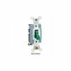 Leviton 1201-Plg Neutral Single-Pole Ac Quiet Switch, Self Grounding, Gray - Pkg Qty 10
