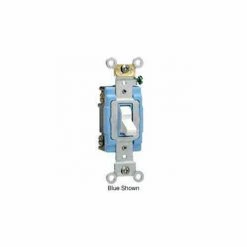 Leviton 1202-2gy 15a, 120/277v, Double-Pole Ac Quiet Switch, Gray - Pkg Qty 10