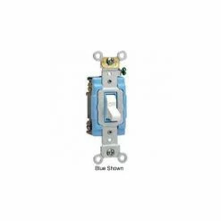 Leviton 1202-2i 15a, 120/277v, Double-Pole Ac Quiet Switch, Ivory - Pkg Qty 10