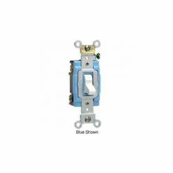 Leviton 1202-2w 15a, 120/277v, Double-Pole Ac Quiet Switch, White - Pkg Qty 10