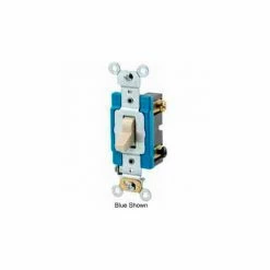 Leviton 1203-2i 15a, 120/277v, 3-Way Ac Quiet Switch, Back Wired, Ivory - Pkg Qty 10