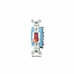 Leviton 1203-Plr 15a, 120v, Neutral 3-Way Ac Quiet Switch, Red - Pkg Qty 10