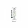 Leviton 1221-Sr 20a, 120/277v, Single-Pole Ac Quiet Switch, Grounding, Red - Pkg Qty 10 -Switches, Receptacles & Sensors Sales LEV 1221 SR