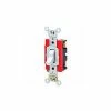 Leviton 1222-2w 20a, 120/277v, Double-Pole Ac Quiet Switch, White - Pkg Qty 10 -Switches, Receptacles & Sensors Sales LEV 1222 2W