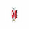 Leviton 1222-7pr 20a, 277v, Neutral Double-Pole Ac Quiet Switch, Red - Pkg Qty 10 -Switches, Receptacles & Sensors Sales LEV 1222 7PR