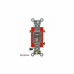 Leviton 1223-7li 20a, 277v, Illuminated Off 3-Way Ac Quiet Switch, Ivory - Pkg Qty 10