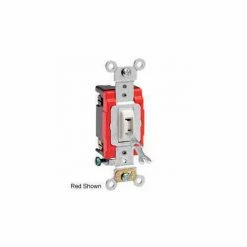 Leviton 1224-2il 20a, 120/277v, Locking 4-Way Ac Quiet Switch, Ivory - Pkg Qty 10