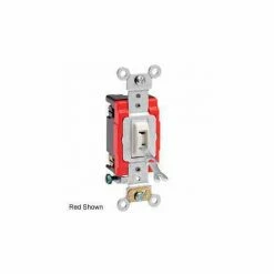 Leviton 1224-2wl 20a, 120/277v, Locking 4-Way Ac Quiet Switch, White - Pkg Qty 10