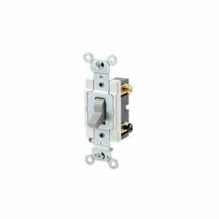 Leviton 1224-S 20a, 120/277v, 4-Way Ac Quiet Switch, Grounding, Brown