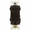 Leviton 16262 15a, 125v, Decora Plus Duplex Receptacle, Industrial Grade, Brown - Pkg Qty 10 -Switches, Receptacles & Sensors Sales LEV 16262