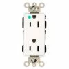 Leviton 16262-Hgw 15a, 125v, Decora Plus Dplx Recpt., Hospital Grade, Self Grounding, Wht - Pkg Qty 10 -Switches, Receptacles & Sensors Sales LEV 16262 HGW