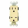 Leviton 16292-I 15a, Dual 125/250v, Decora Plus Dplx Receptacle, Commercial Grade, Ivory - Pkg Qty 10 -Switches, Receptacles & Sensors Sales LEV 16292 I